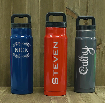 Laser Engraved Water Bottles